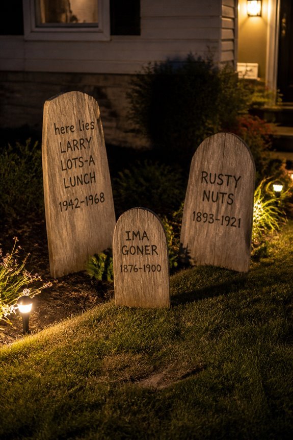 cluster authentic cemetery displays
