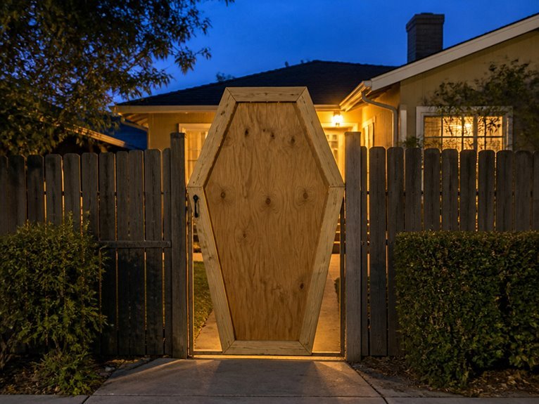 coffin shaped gate construction tips