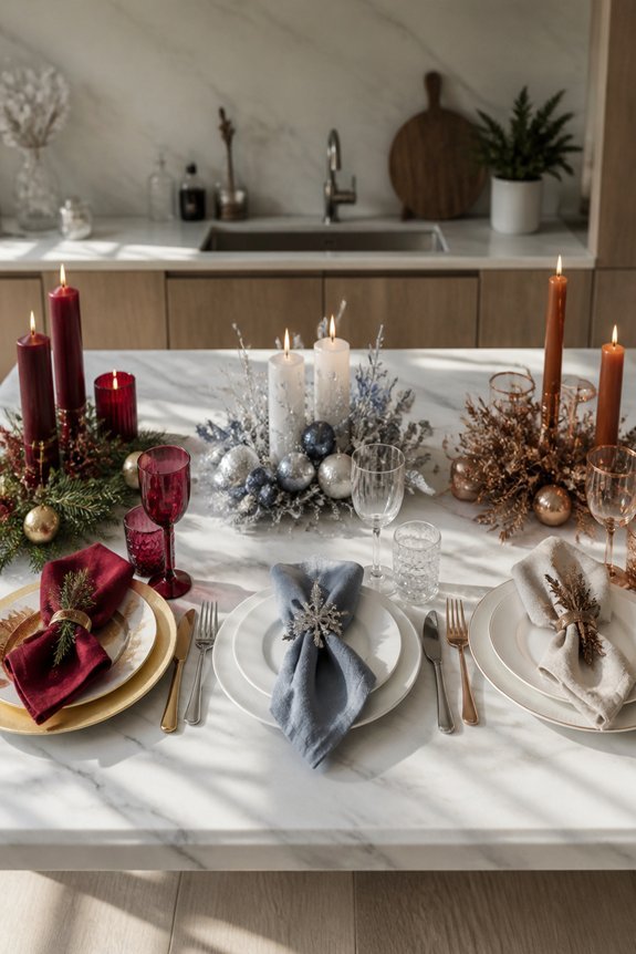 cohesive holiday color palettes