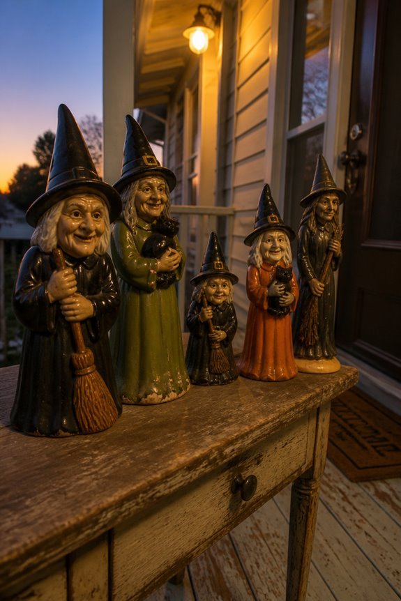 collectible ceramic halloween witches