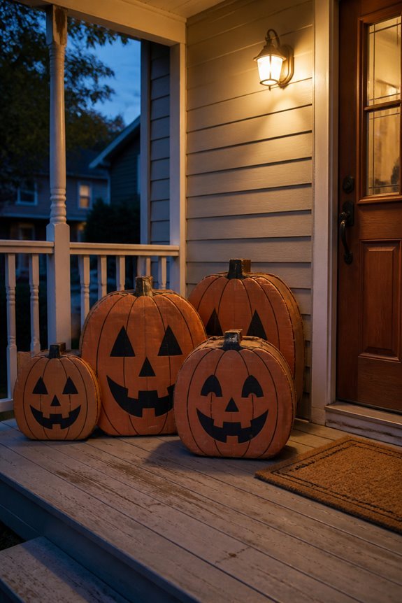 collectible vintage cardboard pumpkins