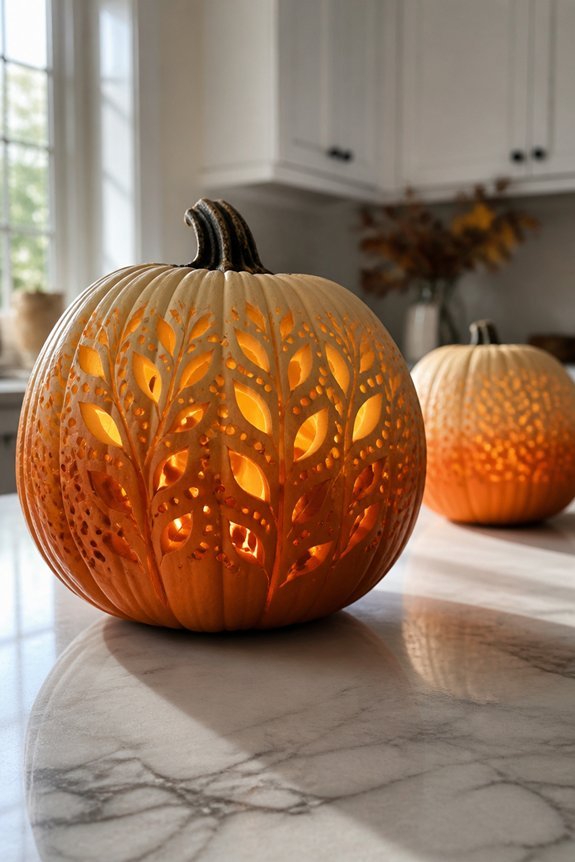 color shifting pumpkin artistry