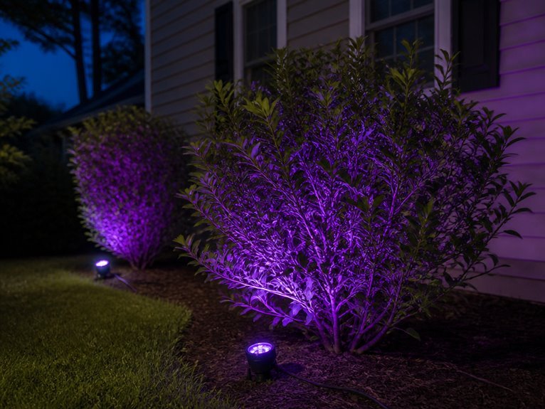 colored led uplighting effects