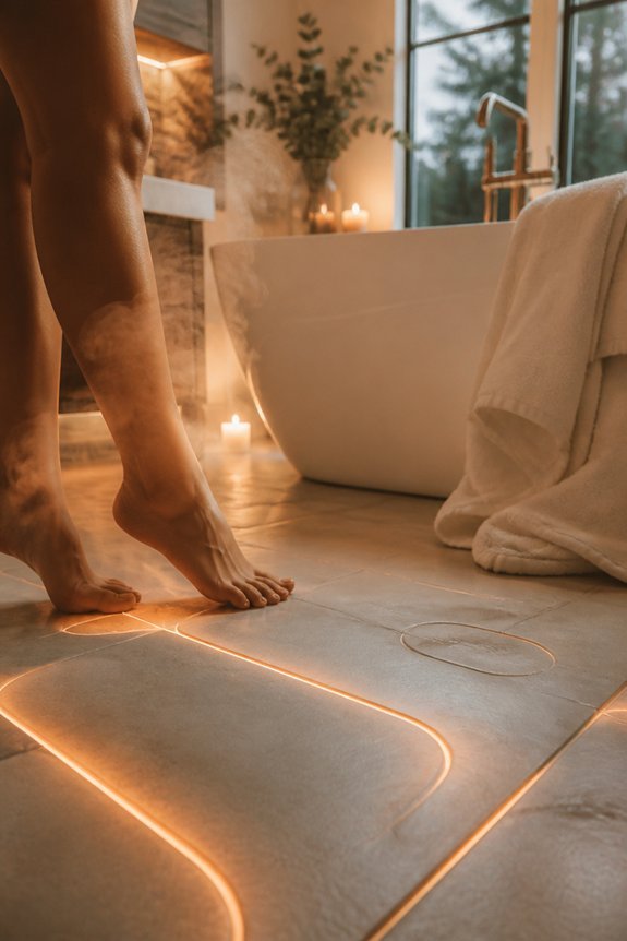comfortable warm floor heating