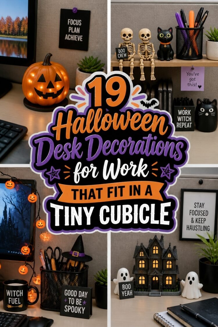 compact festive office decorations