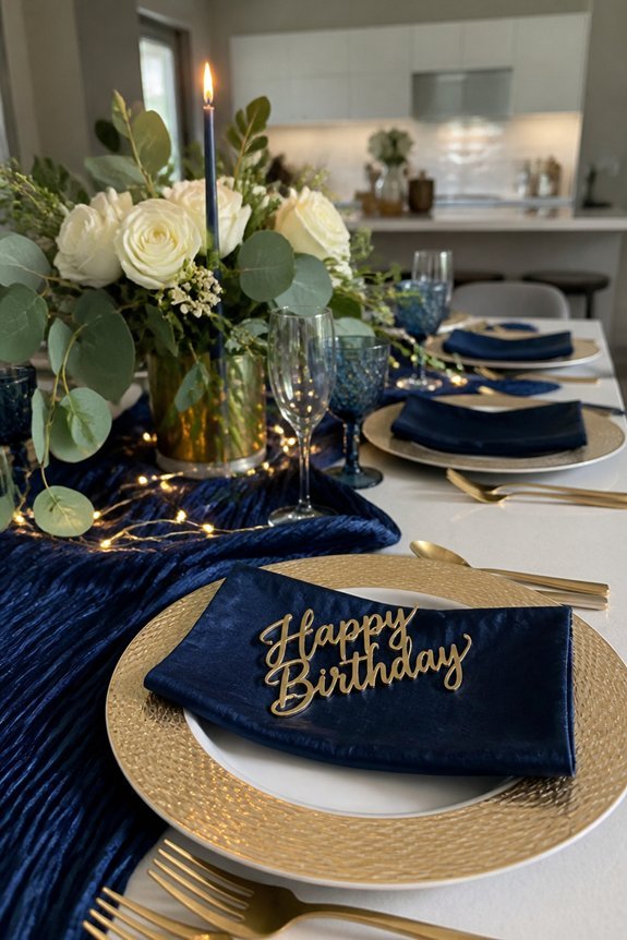 coordinated birthday color scheme