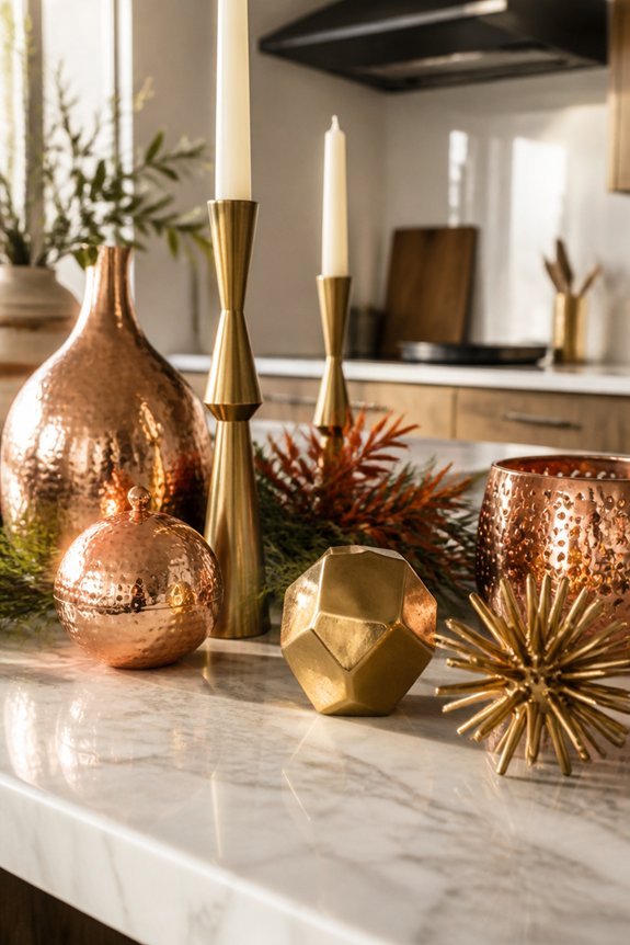 copper and brass elegance