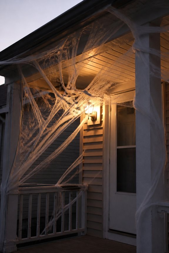 cotton batting creates cobwebs
