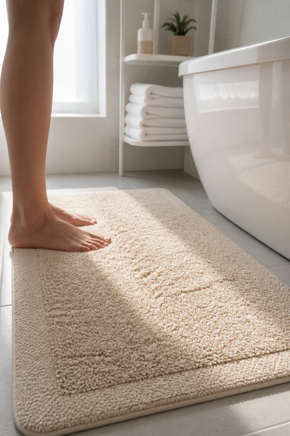 cozy affordable bathroom rugs