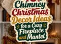 cozy christmas chimney decor