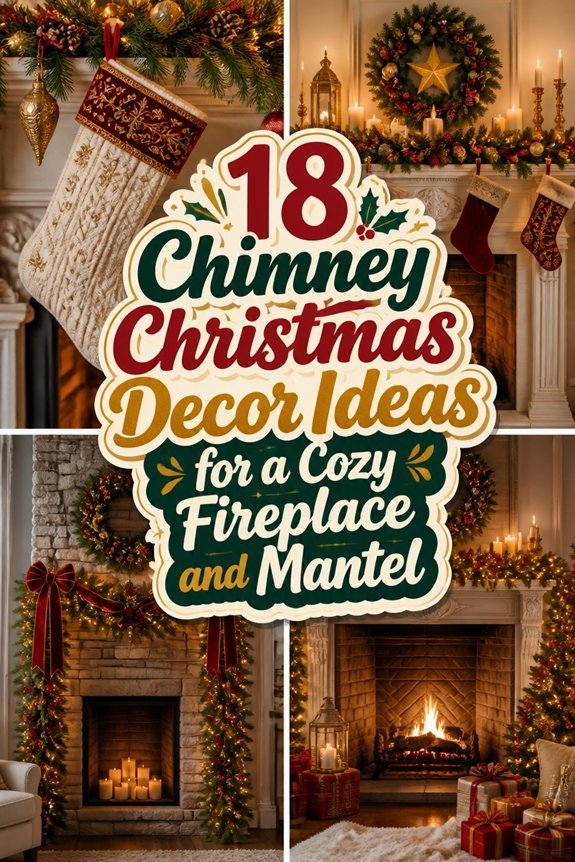 cozy christmas chimney decor