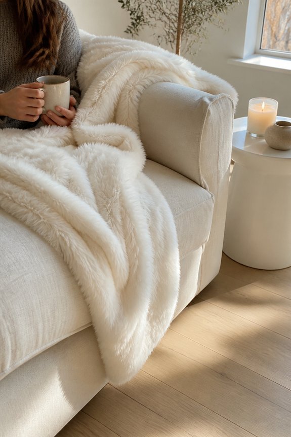 cozy faux fur decor