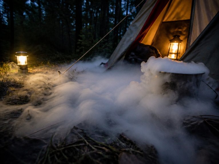 create atmospheric low lying fog