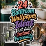 creative bathroom wallpaper ideas