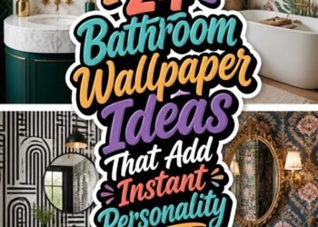 creative bathroom wallpaper ideas