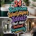 creative bathroom wallpaper ideas