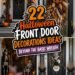 creative halloween door decor