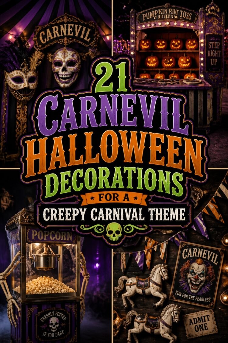 creepy carnival themed decorations
