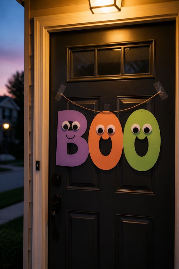 creepy eyed halloween banner