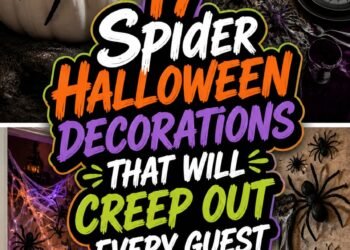 creepy spider halloween decorations