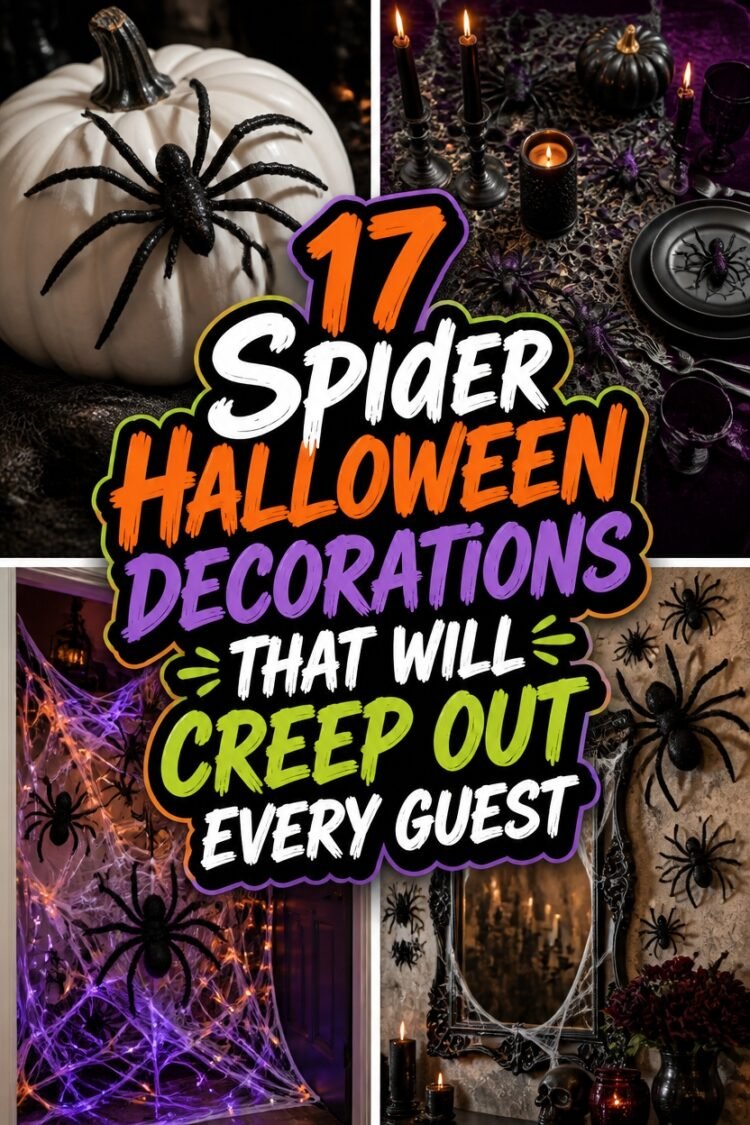 creepy spider halloween decorations
