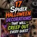 creepy spider halloween decorations