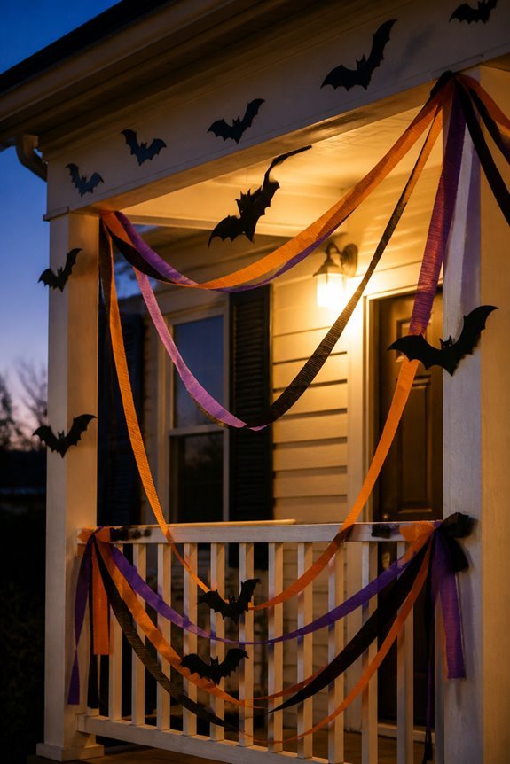 crepe paper halloween decorations
