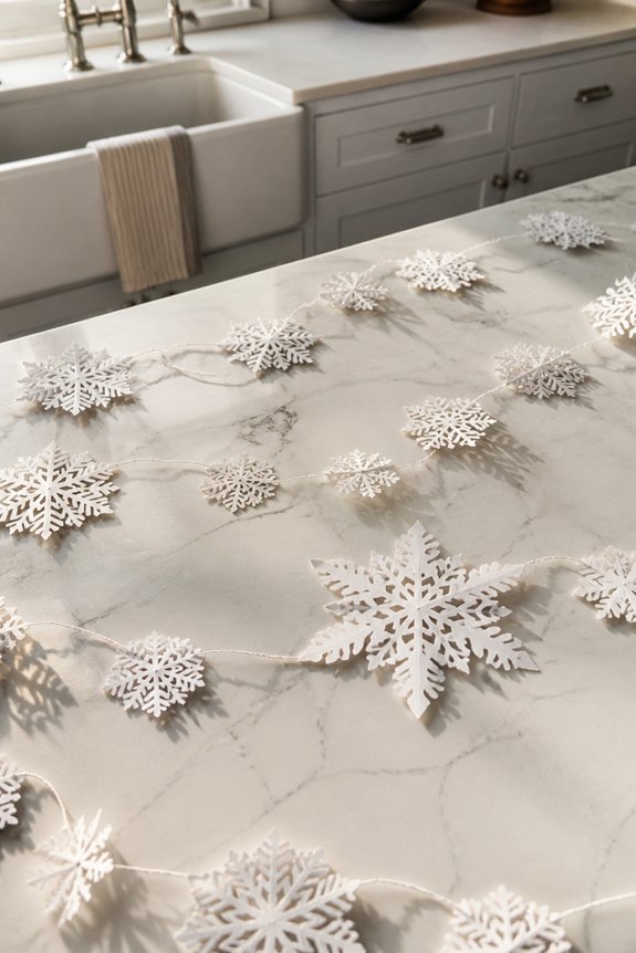 custom white holiday decor