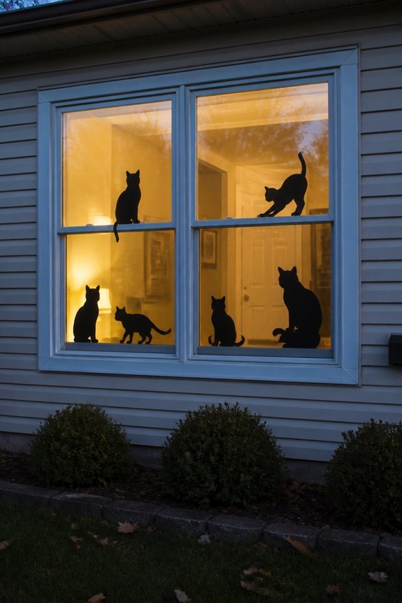 cut black paper silhouettes