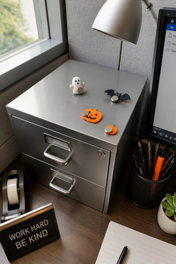 damage free magnetic halloween decorations