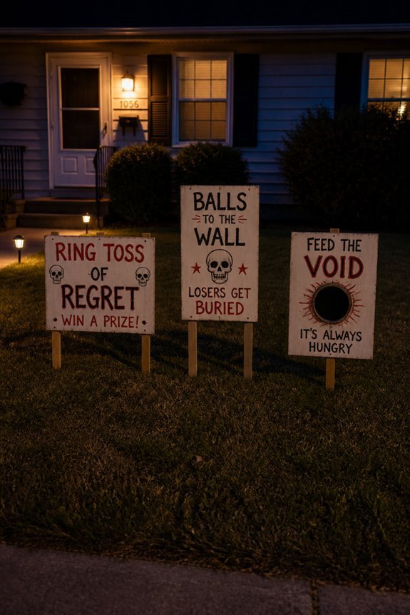 dark carnival game humor
