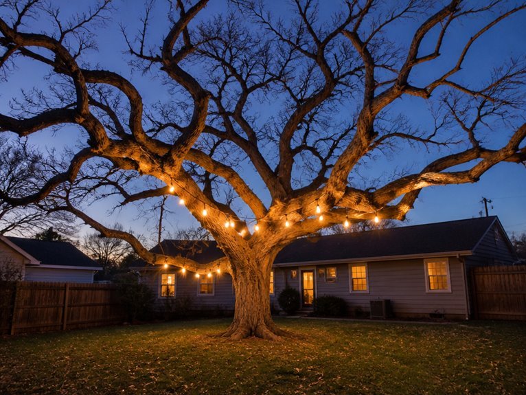 dead tree canopy display