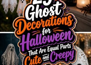 decorated cute creepy ghosts