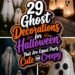 decorated cute creepy ghosts