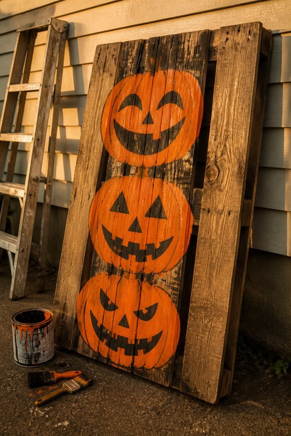 decorating wooden pallets halloween