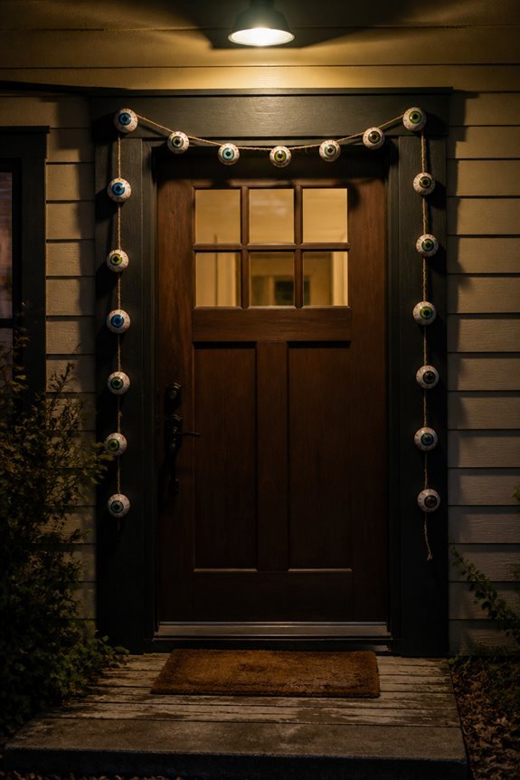 decorative eyeball entryway garlands