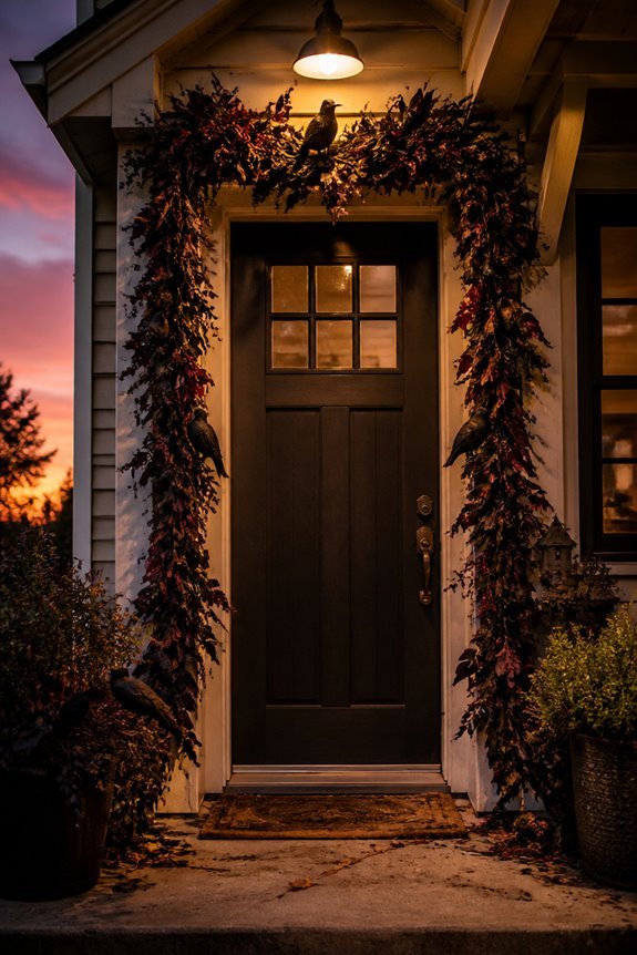 decorative garland creates atmosphere