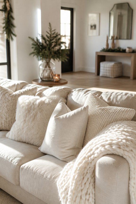 decorative pillows enhance consistency