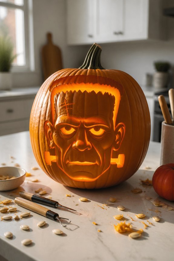 distinct facial features emphasized