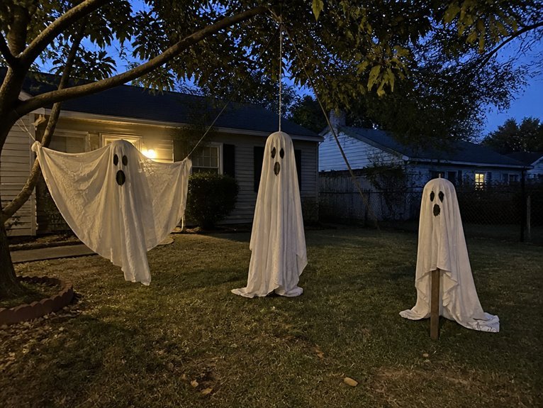 diy cheap halloween ghosts