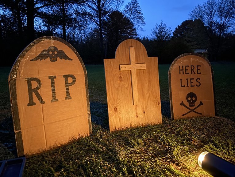 diy halloween tombstone decorations