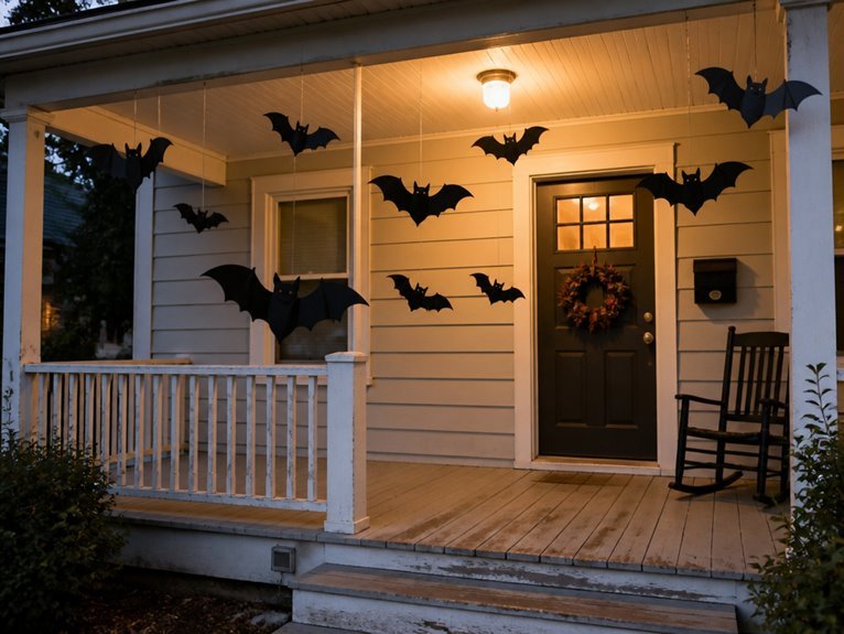 diy hanging bat cutouts