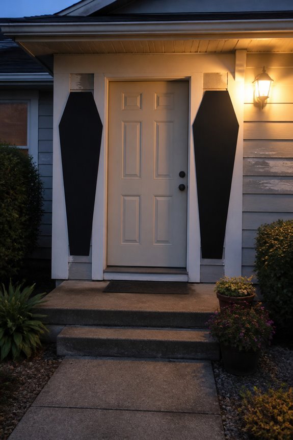 doorway coffin frame decorations