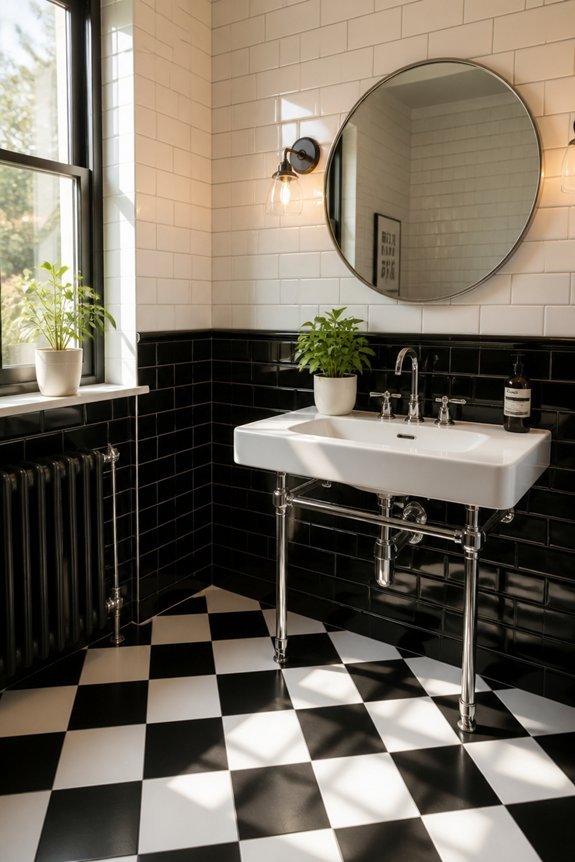 dramatic black and white patterns