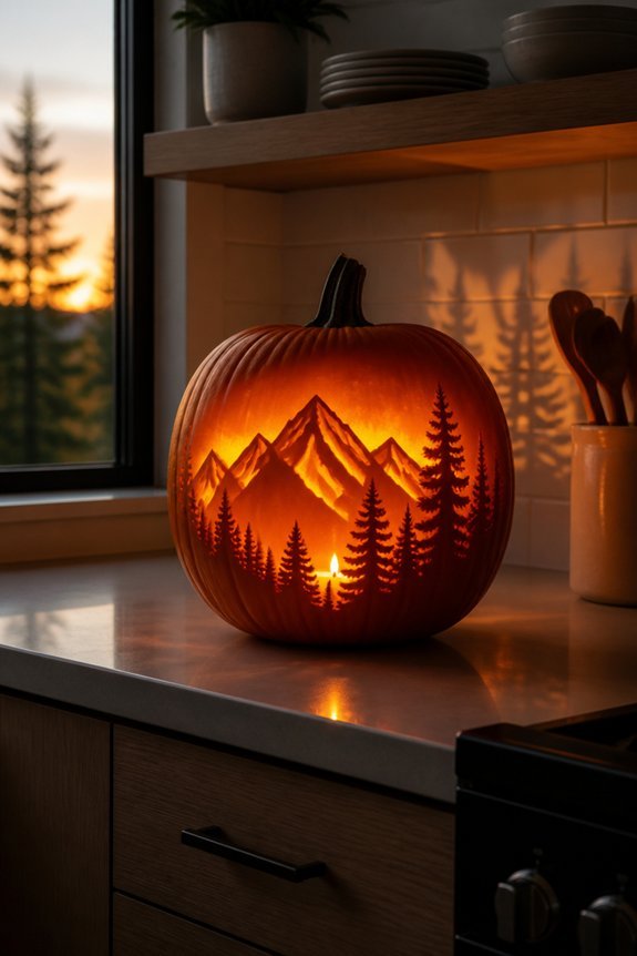 dramatic silhouette landscape designs