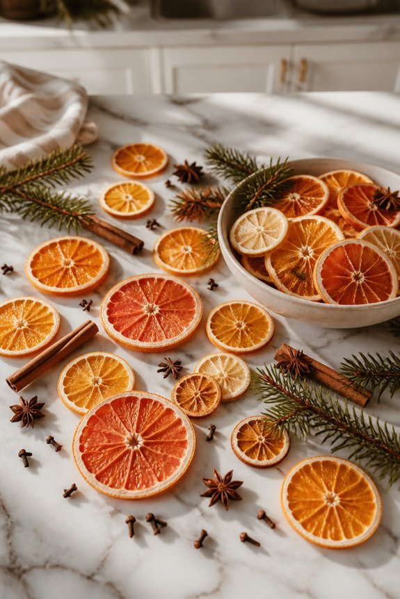 dried citrus holiday decorations