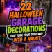 driveway haunted garage decorations