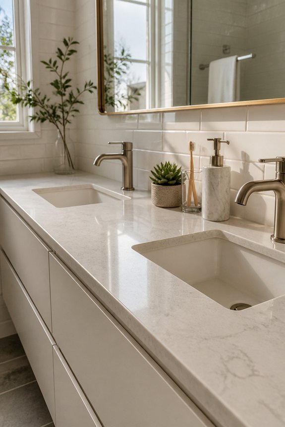 durable double vanity surfaces