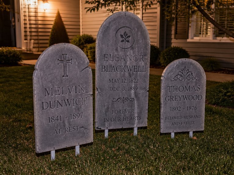 durable foam pvc tombstones