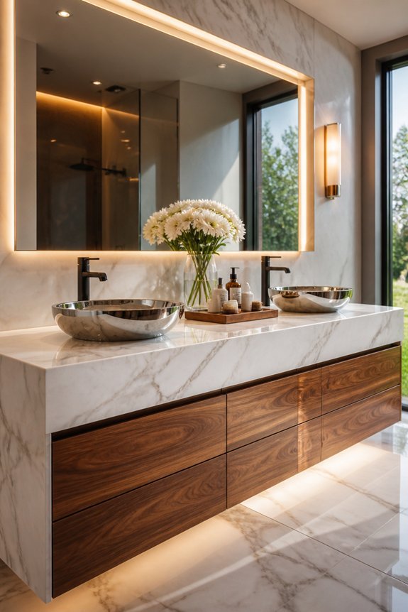 durable luxury bathroom materials